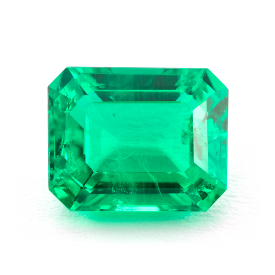 Lab Grown Colombian Emerald Octagon Cut 10x8mm 3.36ct Loose Gemstone