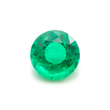 Lab Grown Colombian Emerald Round Cut 7mm 1.45-1.29ct Loose Gemstone