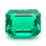 Lab Grown Colombian Emerald Octagon Cut 12x9mm 5.15ct Loose Gemstone