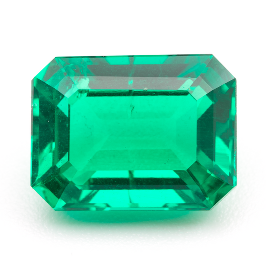 Lab Grown Colombian Emerald Octagon Cut 12x9mm 5.15ct Loose Gemstone
