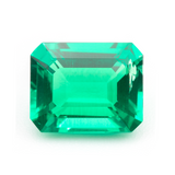 Lab Grown Colombian Emerald Octagon Cut 10x8mm 2.96ct Loose Gemstone