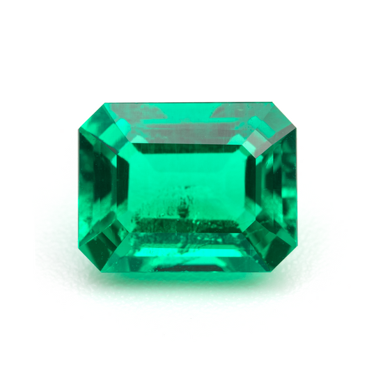Lab Grown Colombian Emerald Octagon Cut 9x7mm 2.41ct Loose Gemstone