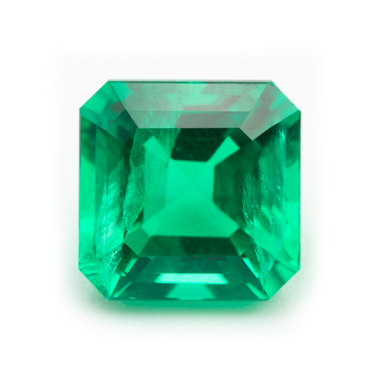 Lab Grown Colombian Emerald Octagon Cut 9x9mm 3.74-3.36ct Loose Gemstone