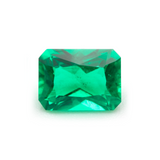 Lab Grown Colombian Emerald Octagon Princess Cut 8x6mm 1.5-1.4ct Loose Gemstone