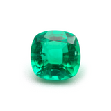 Lab Grown Colombian Emerald Cushion Cut 7x7mm 1.34-1.43ct Loose Gemstone