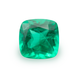 Lab Grown Colombian Emerald Cushion Cut 8x8mm 2.26-2.33ct Loose Gemstone