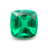 Lab Grown Colombian Emerald Cushion Cut 9x9mm 2.92ct Loose Gemstone