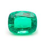 Lab Grown Colombian Emerald Cushion Cut 10x8mm 3-3.21ct Loose Gemstone