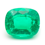 Lab Grown Colombian Emerald Cushion Cut 12x10mm 5.17-5.75ct Loose Gemstone