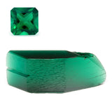 75.1ct Lab Grown Zambian Emerald with inclusions Faceting Rough Stone