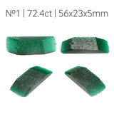 72.4-74.9ct 1pc Lab Grown Zambian Emerald with inclusions Faceting Rough Stone