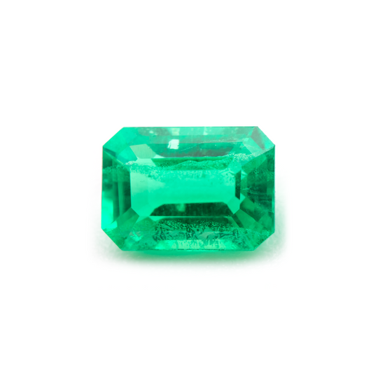 Lab Grown Colombian Emerald Octagon Cut 7x5mm 0.93-0.89ct Loose Gemstone