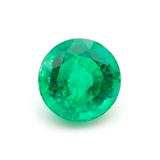 Lab Grown Colombian Emerald Round Cut 8mm 2.18-1.87ct Loose Gemstone