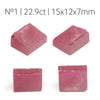 22.9-23.1ct 1pc Pigeon Blood Ruby (Czochralski) Lab Grown Faceting Rough Stone