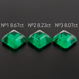Lab Grown Colombian Emerald Sugarloaf Cut 12x12mm 8.67-8.07ct Loose Gemstone