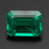 Lab Grown Colombian Emerald Octagon Cut 14x10mm 7.86ct Loose Gemstone
