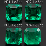 Lab Grown Colombian Emerald Octagon Cut 7x7mm 1.68-1.56ct Loose Gemstone