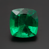 Lab Grown Colombian Emerald Cushion Cut 9x9mm 2.92ct Loose Gemstone