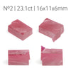 22.9-23.1ct 1pc Pigeon Blood Ruby (Czochralski) Lab Grown Faceting Rough Stone