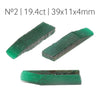 14.55-23.5ct 1pc Lab Grown Zambian Emerald with inclusions Faceting Rough Stone