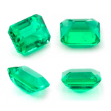 Lab Grown Colombian Emerald Octagon Cut 10x8mm 3.36ct Loose Gemstone