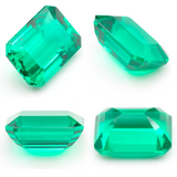 Lab Grown Colombian Emerald Octagon Cut 14x10mm 7.86ct Loose Gemstone