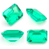 Lab Grown Colombian Emerald Octagon Cut 10x8mm 2.96ct Loose Gemstone