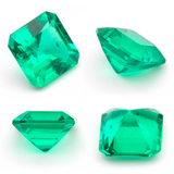 Lab Grown Colombian Emerald Octagon Cut 9x9mm 3.1ct Loose Gemstone
