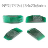 72.4-74.9ct 1pc Lab Grown Zambian Emerald with inclusions Faceting Rough Stone