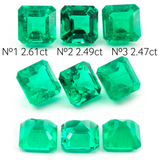 Lab Grown Colombian Emerald Octagon Cut 8x8mm 2.61-2.41ct Loose Gemstone