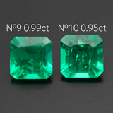 Lab Grown Colombian Emerald Octagon Cut 6x6mm 1.07-0.95ct Loose Gemstone