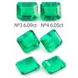 Lab Grown Colombian Emerald Octagon Cut 12x10mm 6.39-6.05ct Loose Gemstone