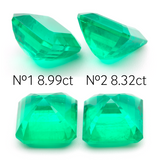 Lab Grown Colombian Emerald Octagon Cut 12x12mm 8.99-8.32ct Loose Gemstone