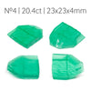 12.75-20.4ct 1pc Lab Grown Colombian Emerald with inclusions Faceting Rough Stone