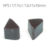 12.65-17.7ct 1pc Czochralski Alexandrite (Chrysoberyl) Color Change Lab Grown Rough
