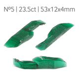 14.55-23.5ct 1pc Lab Grown Zambian Emerald with inclusions Faceting Rough Stone