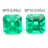 Lab Grown Colombian Emerald Octagon Cut 6x6mm 1.07-0.95ct Loose Gemstone
