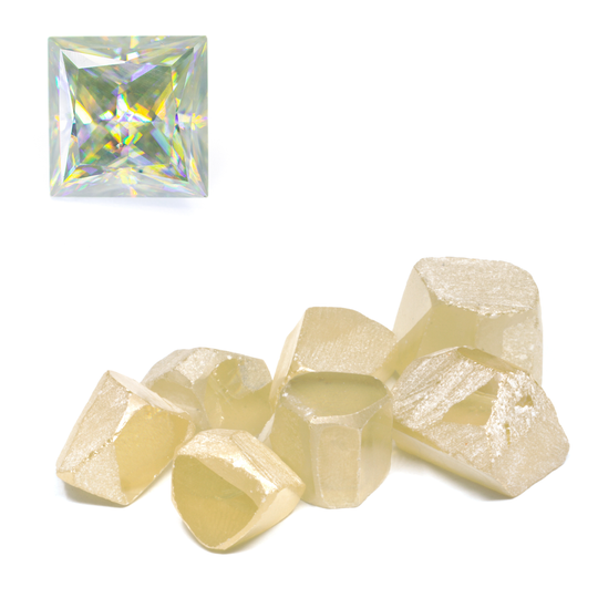 13-24ct 1pc Lab Grown Yellow Rutile Rough