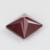 0.77ct Recrystallized Pigeon Blood Ruby (Hydrothermal) Square 5x5 Lab Created