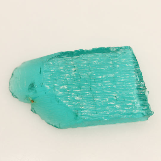 25.37ct Hydrothermal Beryl Paraiba Aquamarine Lab Created Faceting Rough Stone