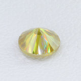 0.87ct Recrystallized Rutile Radiant Yellow Round 5.5 mm Lab Created Loose Stone