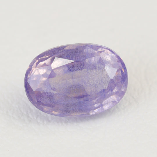 1.38ct Recrystallized Opaque Blue Sapphire Oval 7x5 Lab Created