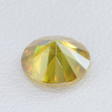 1.99ct Recrystallized Rutile Radiant Yellow Round 7.5 mm Lab Created Loose Stone