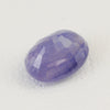 1.54ct Recrystallized Opaque Blue Sapphire Oval 7x5 Lab Created