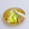 1.9ct Recrystallized Rutile Radiant Yellow Round 7.5 mm Lab Created Loose Stone