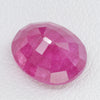 3.98ct Recrystallized Rich Pink Ruby (Stepanov) Oval 10x8 Lab Created