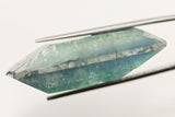 28.3ct Hydrothermal Beryl Blue Aquamarine Collectible Crystal Lab Created Rough