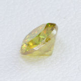 0.87ct Recrystallized Rutile Radiant Yellow Round 5.5 mm Lab Created Loose Stone
