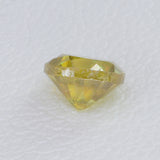 0.61ct Recrystallized Rutile Radiant Yellow Round 4.6 mm Lab Created Loose Stone