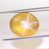 5.58ct Orange Star Sapphire (Surface Diffusion) Oval Cabochon 11x9 Lab Created